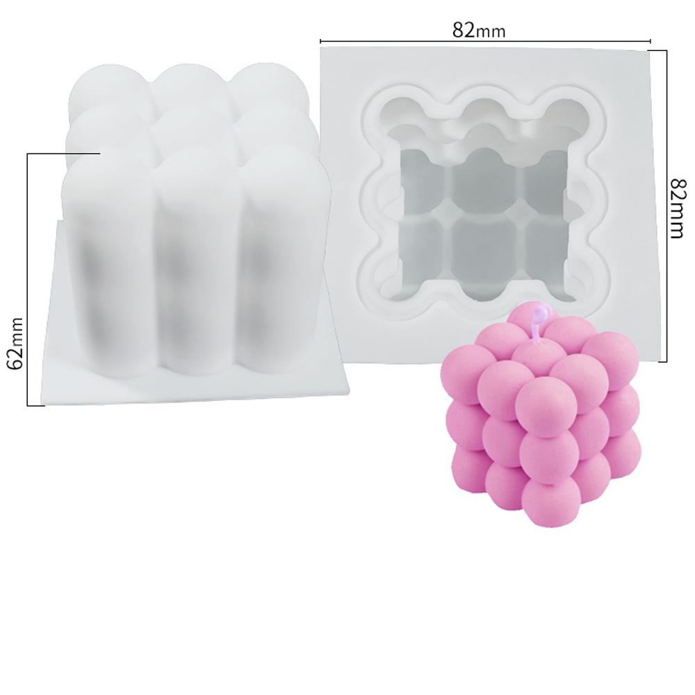 Cylinder Silicone Mold DIY Epoxy Resin Candle Mould Aromatherapy Candle Wax Molds Clay Plaster Craft Casting Mould Home Decor