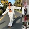 Women's Fashion Casual Long Sleeve POLO Neck Pants Suits