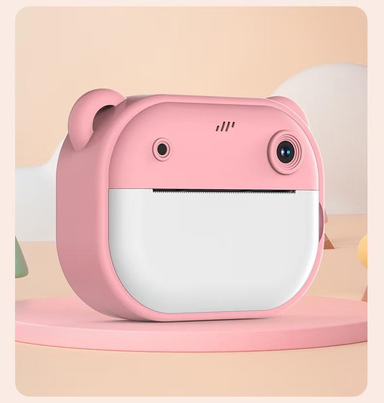 HD Kids' Instant Cartoon Camera Toy: Mini Photo & Print