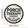 Vintage Porch Relax Session Metal Tin Sign Wall Art for Bar Cafe Garage Decor