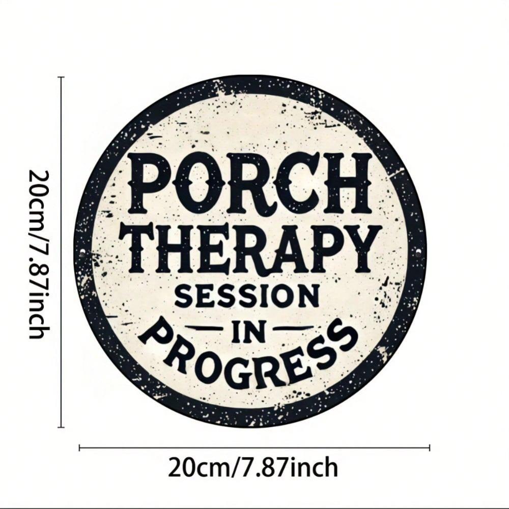 Vintage Porch Relax Session Metal Tin Sign Wall Art for Bar Cafe Garage Decor