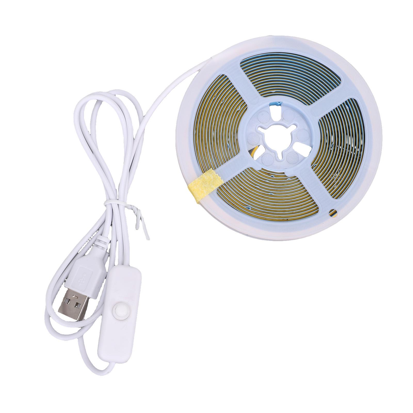 

COB LED Strip Lights 800LM IP65 Water Proof Flexible Self Adhesive Tape Lights for Home DIY 13.12ft 4M/13.1 FT