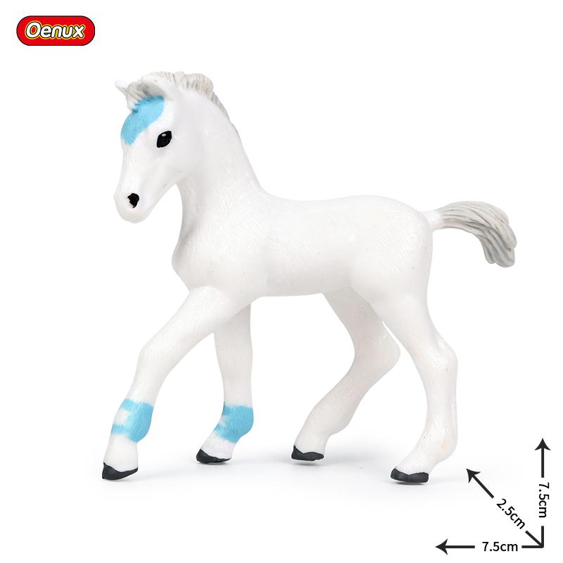 Oenux Farm Animals Simulation Cute Model Action Figure Alpaca Cow Horse Figurines Sheep Goat Miniature Educational Toy For Kid