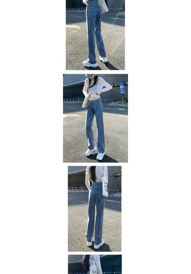 2025 Versatile High Elasticity Wide-Leg Maternity Denim Pants
