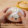Glitter Dumpling Squishy with Steamer Box, Stress Relief Squeeze Fidget Toy, Glitter Mystery Dumpling Relaxation Toy for Adults, 5 Color Options