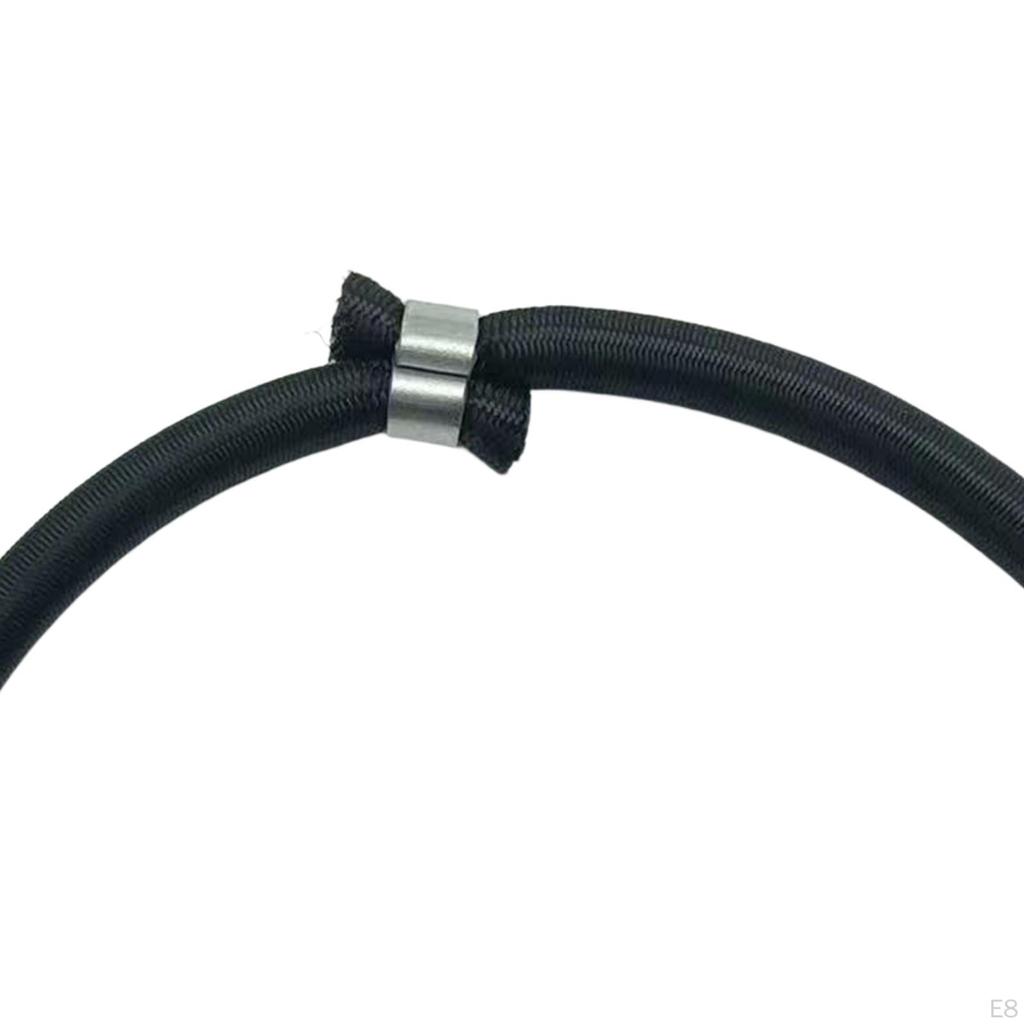 10 Pieces Trampoline Elastic Rope Bungee Cord Aluminum Buckle Heavy Duty Stretch