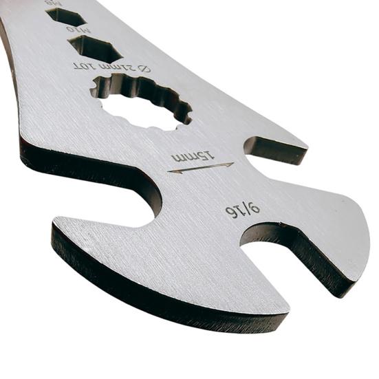 Bicycle Wrench Quenching Treatment Compact Stainless Steel Multifunctional Pedal Repair Wrench for Outdoor