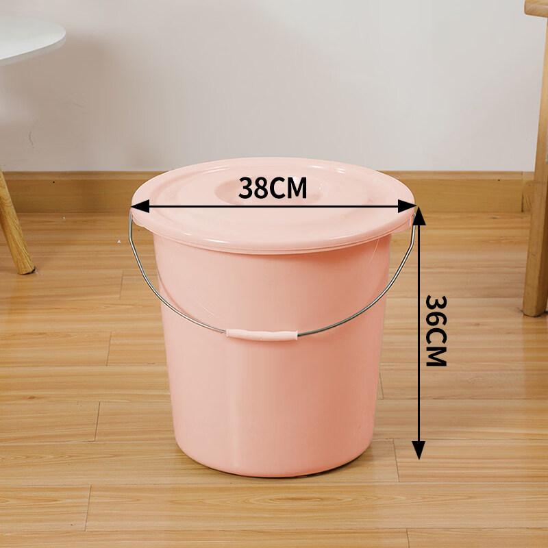 ZISIZ Large Plastic Household Bucket with Lid