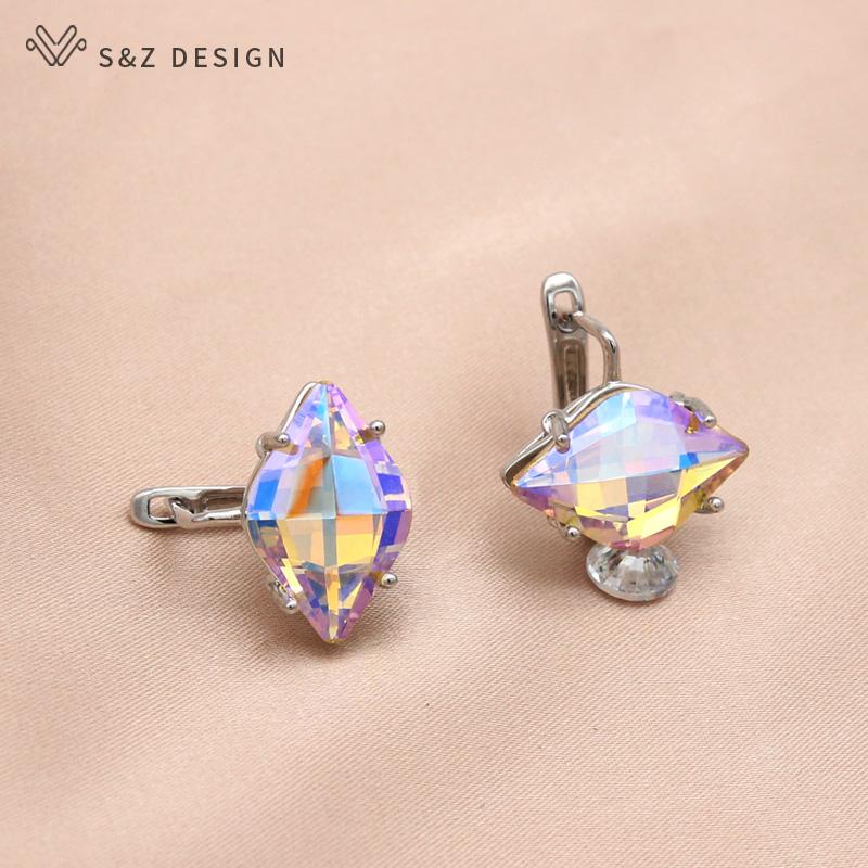 Mode Luxus Pferd Augentropfen Ohrringe Für Frauen Mädchen Hochzeit Eleganten Schmuck Trendy Rose Gold Farbe Eardrop Geschenk