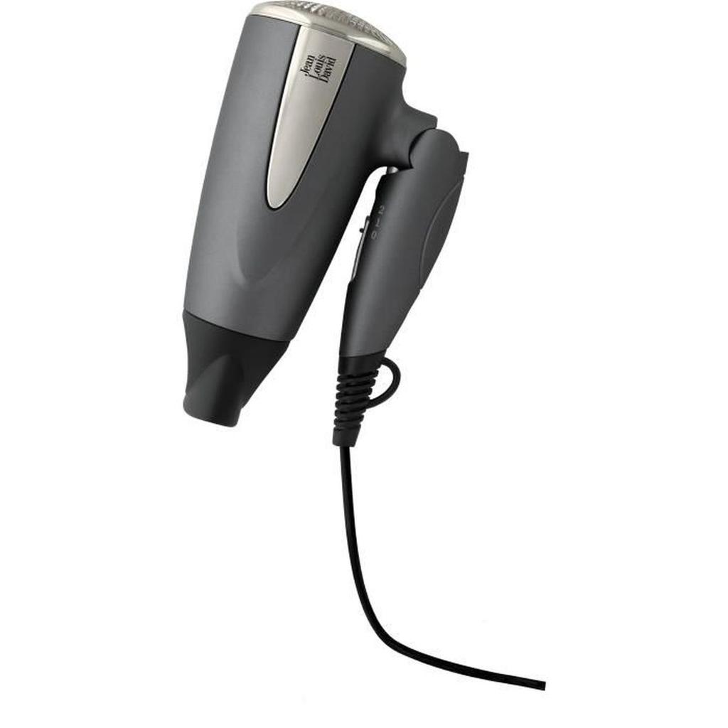 Seche-Cheveux - JEAN LOUIS DAVID - Moteur DC Ultra Léger - Format Compact & Manche Pliable - Idéal pour les Voyages - Bi-Voltage