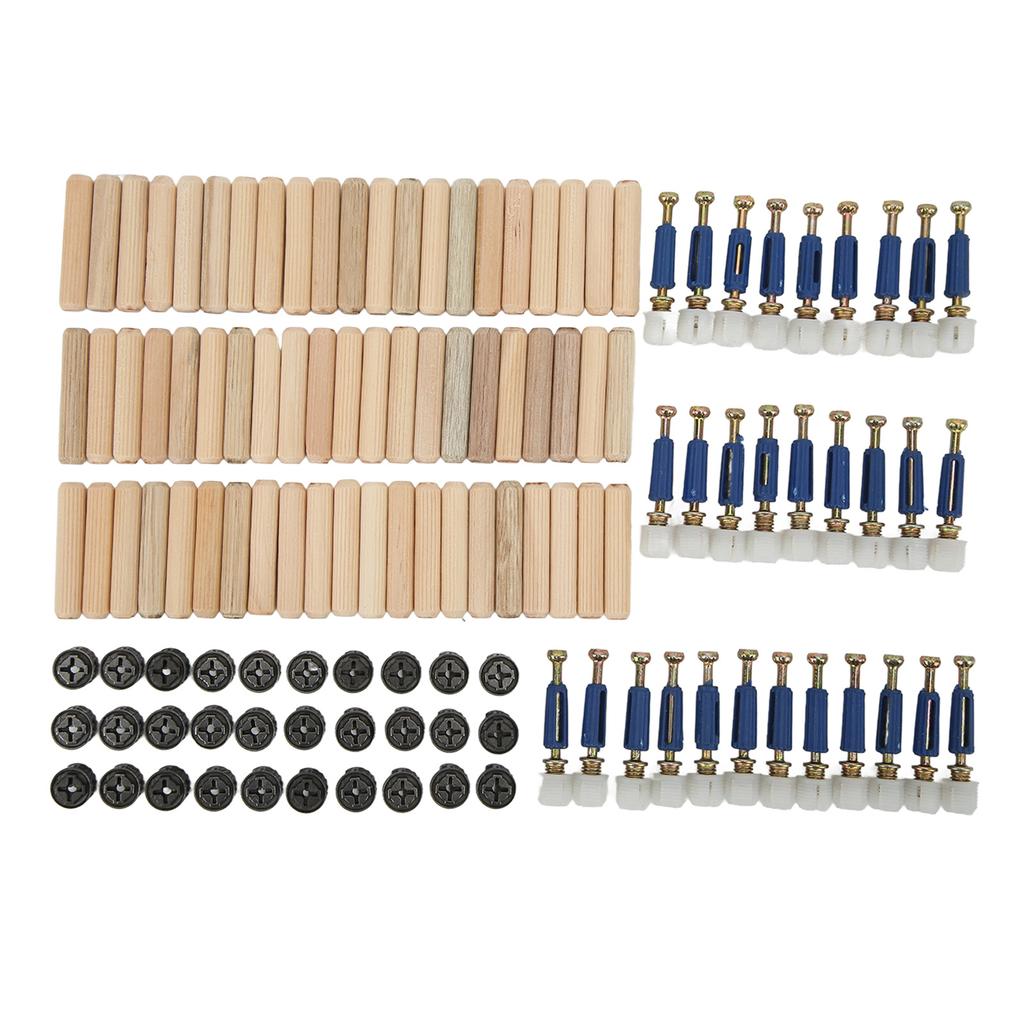 3 in 1 Eccentric Wheel Connecting Set Thickened Nut Screw Fastener Furniture Panel Board Fittings