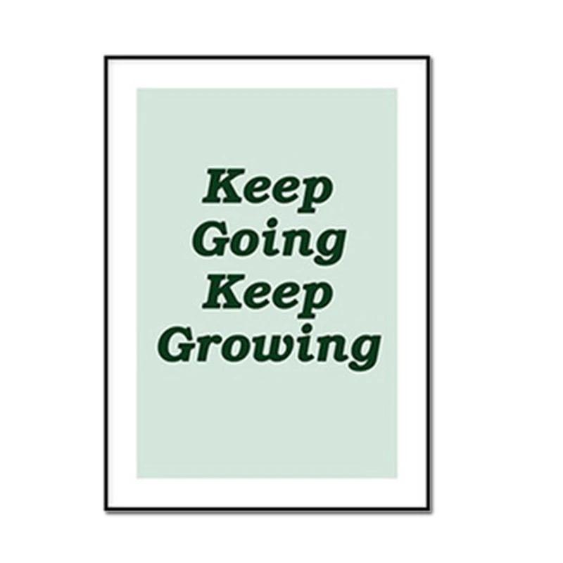 Nordic Style Motivational Quote Text Letters Print Art Canvas Poster for Living Room Decoration Home Wall Decor Picture