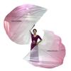 2Pcs Semicircle Praise Church Flags Praise Dance Worship Flags with Scalable Rod for Worship Dance Practice Performances