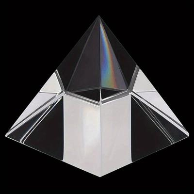 Prisma Optisches Glas Kristallpyramide 40mm Seitenlänge Rechteckige Pyramide Polyeder Popularisierung der Wissenschaft Studium
