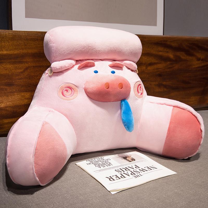 Cartoon Headboard Large Backrest Pillow for Student Dormitory: Soft Sofa, Bed, or Bay Window Reading and Lumbar Support Cushion