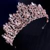 Shiny Silver Princess Tiara Crystal Rhinestone Crown Exquisite Baroque Luxury Crown  Wedding
