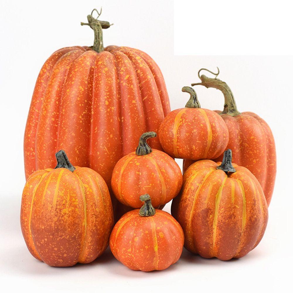 

Home DIY Craft Halloween Decoration Artificial Pumpkin Fake Vegetable Simulation Pumpkin Model оранжевый