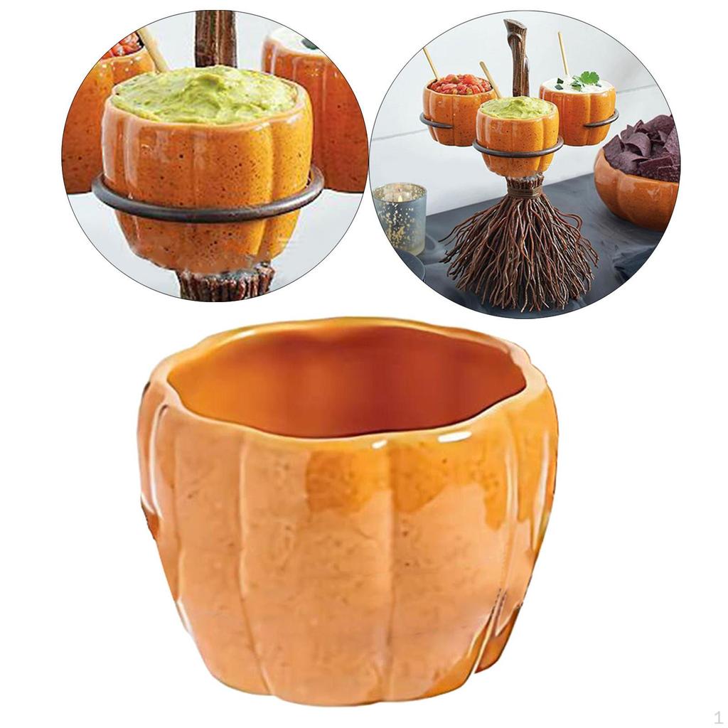 Removable Cup Organizer, Dessert Bowl for Halloween Pumpkins Party , Trays