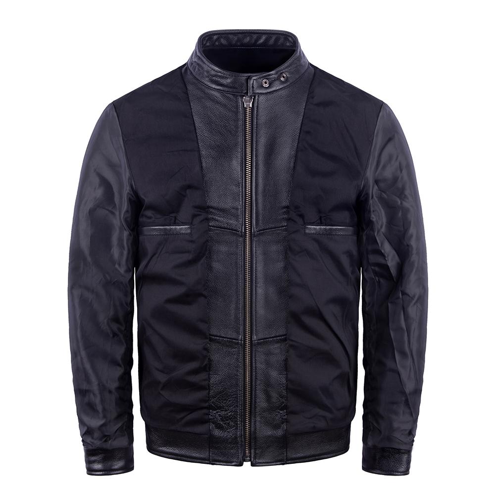 Vintage Red Brown Genuine Cow Men's Leather Jacket Slim Short Cowhide Coat Man Skin Clothes Spring Autumn