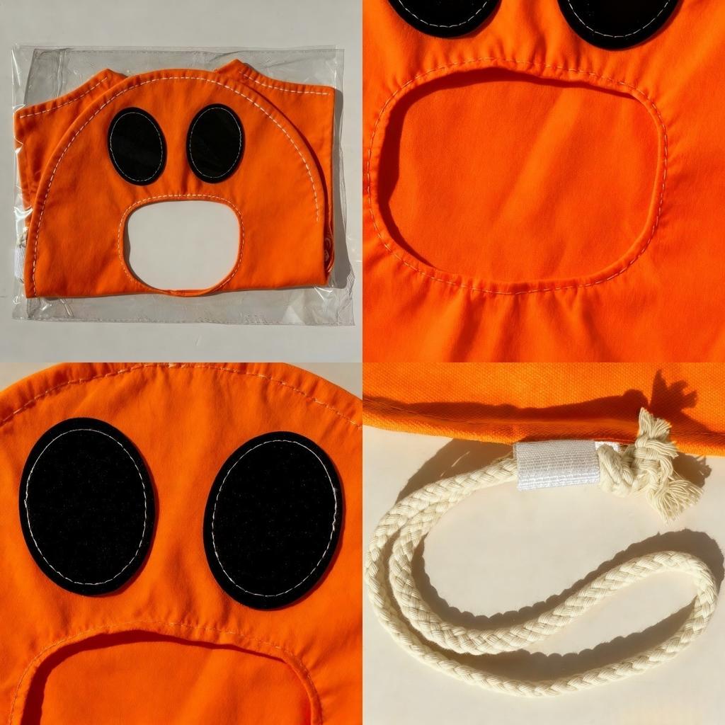 Halloween Ghost Candy Bags with Handles Candy Storage Trick or Treat Tote Reusable Party Favor Gift Bag for Kids