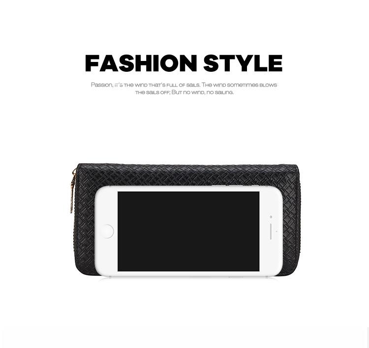 2025 Korean Style Women's Medium-Long PU Embossed Wallet with Multi-Card Slots and Coin Purse