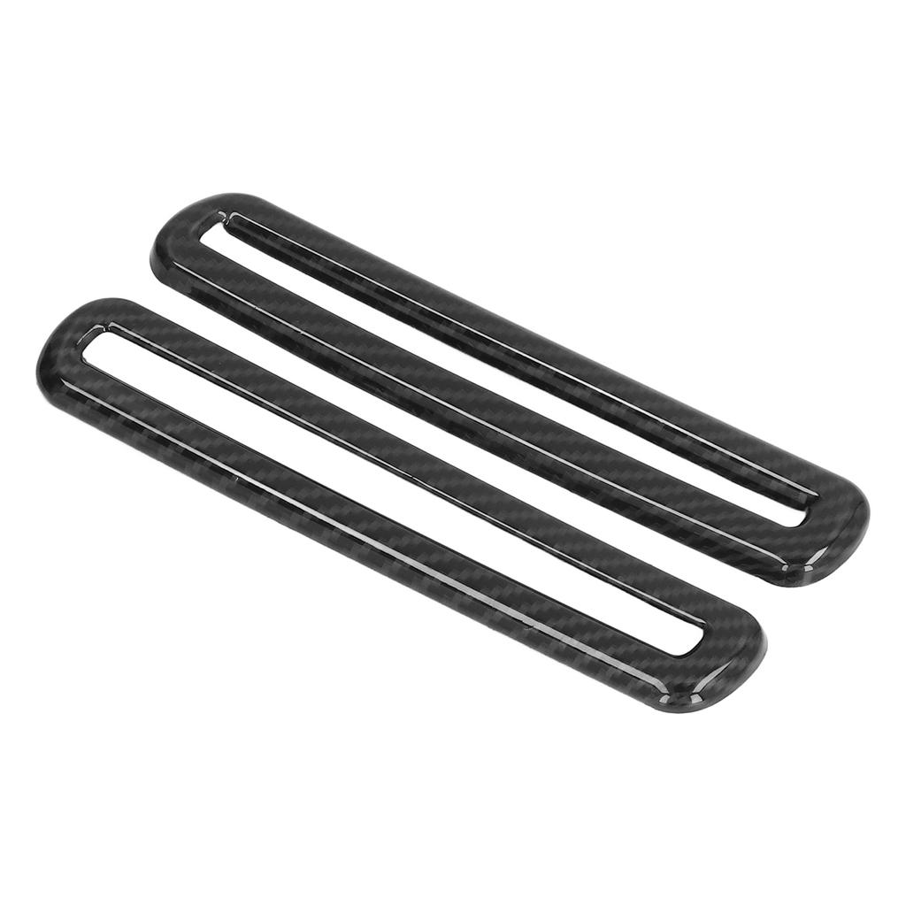 2PCS Car Door AC Outlet Vent Trim Carbon Fiber Style Replacement for Dodge Challenger 2015?2021