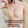 Women Seamless Liquid‑Feel Bra, Summer Thin Full‑Cup Shaping Bra, Minimizer for Large Bust, Push‑Up & Side‑Fat Collection Adjustment Bra