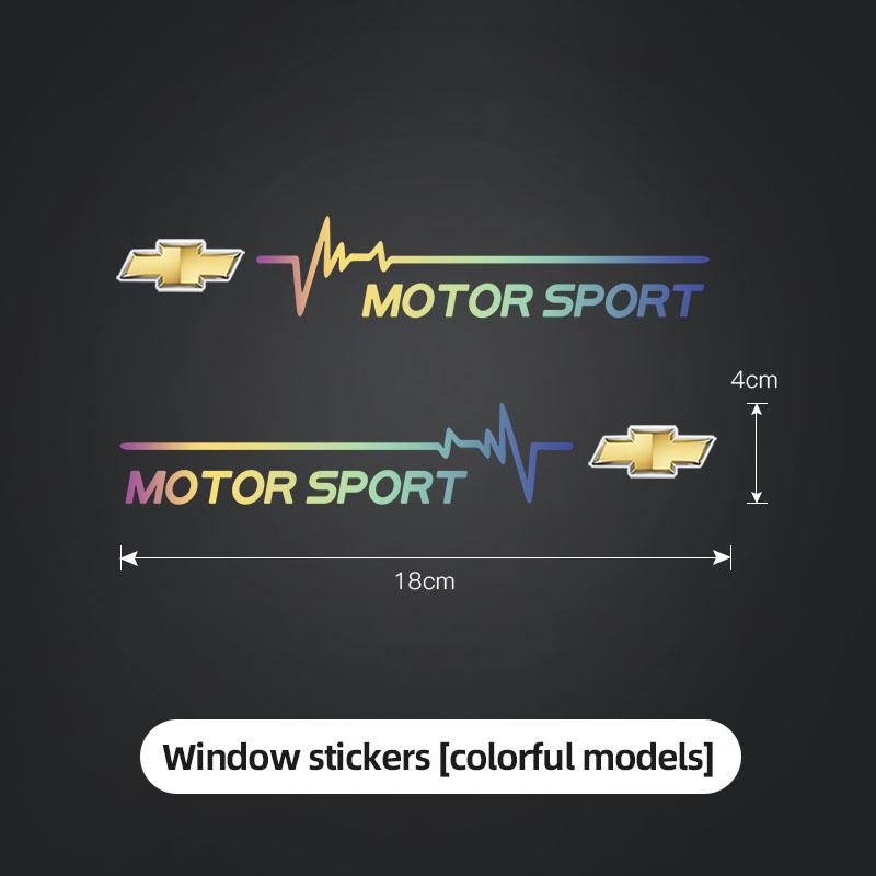 2Pcs PVC Car Window Sticker Vehicle Waterproof Decoration Decals For Chevrolet Cruze Spark Captiva Suburban Camaro Malibu