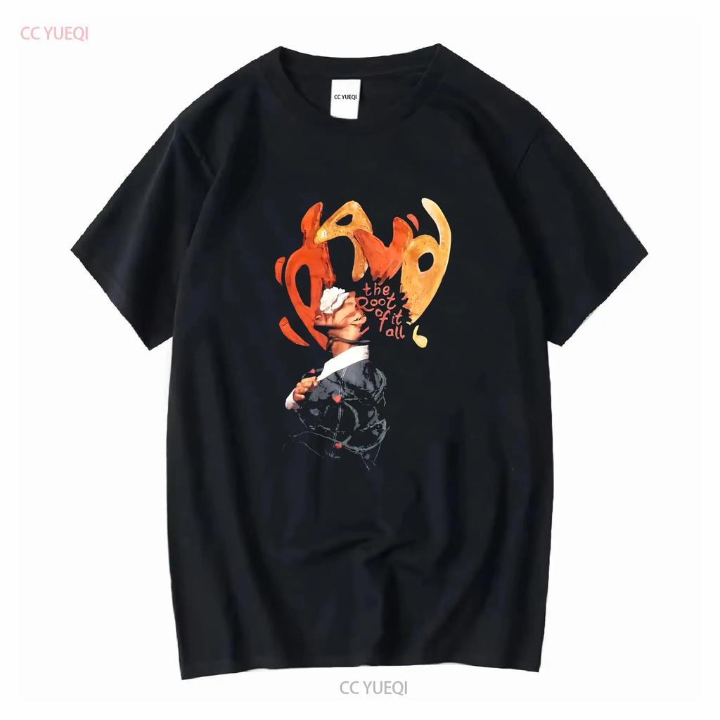 T-shirt D4vd Uomo Taglia L Tour Band Root Of It All vintage Lavato Leggermente uomo Top Casual Per Uso Quotidiano Versatile Unisex