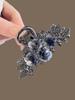 1 Pcs Fashion Ink Water Diamond Rose Flower Hair Claws For Women Girls Party Hair Accessories