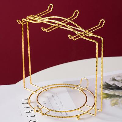 Coffee Cup And Saucer Display Rack Hold 6 Coffee Cups And 6 Plates Kitchen Draining Rack Durable Modern Mug Stand For Countertop
