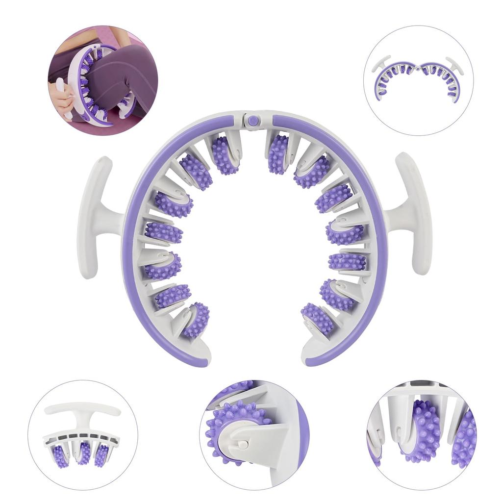 WOVTE Massage Myofascial Myofascial Release Detachable Full Body Release Foam Cellulite Full Body Handheld Clamp Type Roller, Roller, 180°