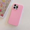 Luxury Frosted Soft Matte Silicone Solid Candy Case for iPhone 11 12 13 Mini 14 15 16 17 Pro Max X XS Max Shockproof Cover