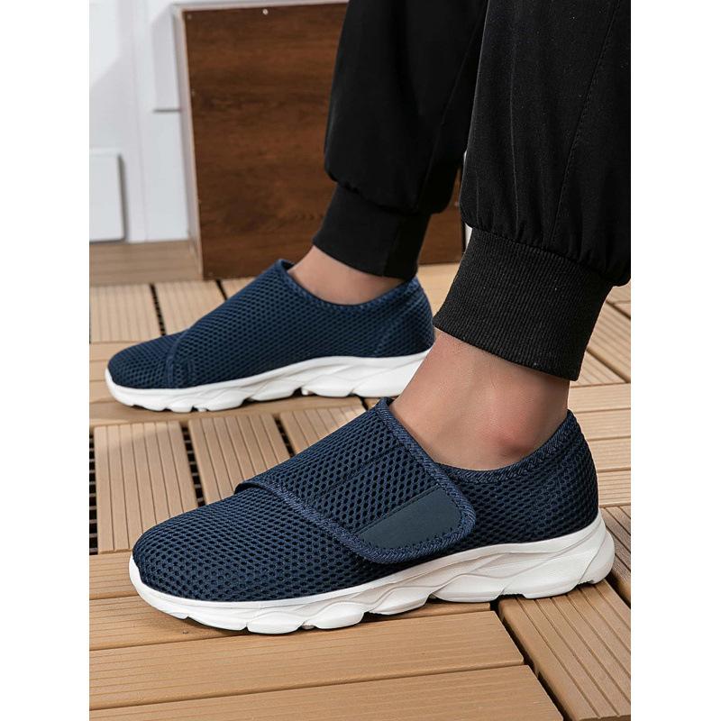 Damen Sommer Mesh Slipper Freizeitschuhe mit dicken Sohlen
