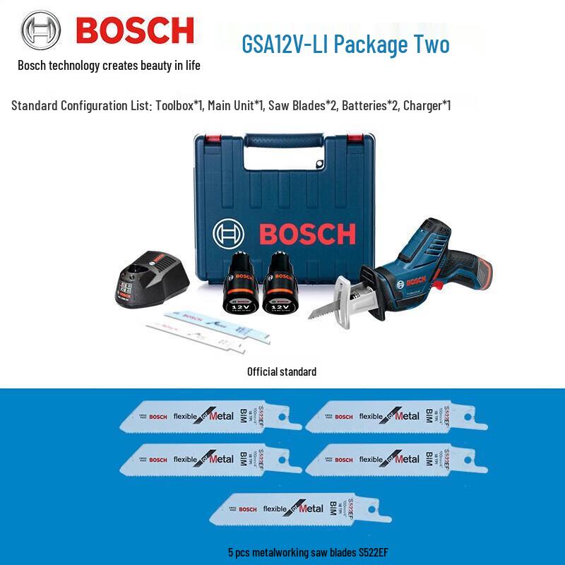 BOSCH GSA 12V-LI Cordless Reciprocating Saw CN plug (adapter included)