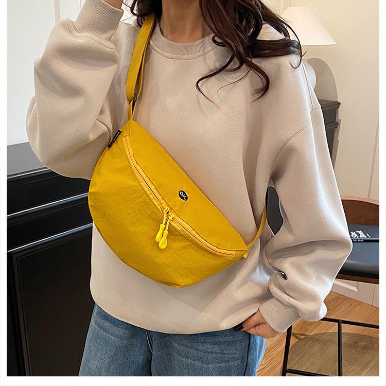 Women's Cotton Crescent Bag 2026 New Lightweight Shoulder Crossbody Purse Soft Texture Hobo Bag