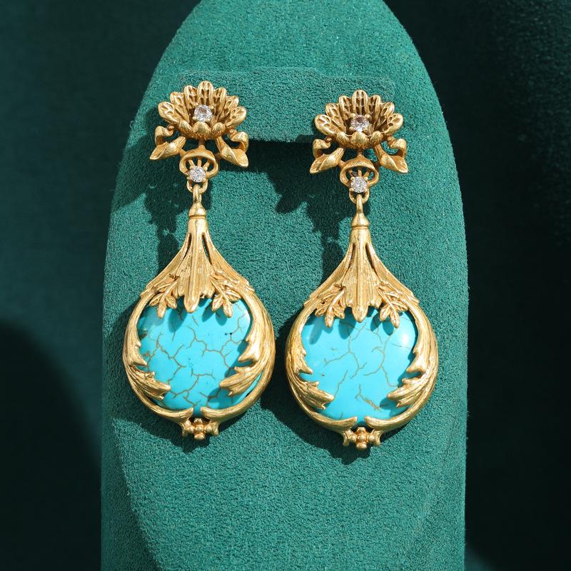 Yong Nuo Vintage Retro Jewelry: High-End, Colorfast Antique Earrings