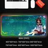 imaizumi kagerou Mouse Pad RGB Gaming Mousepad Big LED Pad PC Desk Mat Luminous Mouse Pad Large Keyboard Mats Table Rug With
