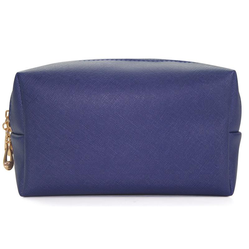 Cosmetic Bag Women Popular Product Pu Hand-Held Portable Square Waterproof Zipper Cute Travel Makeup Skincare Bag