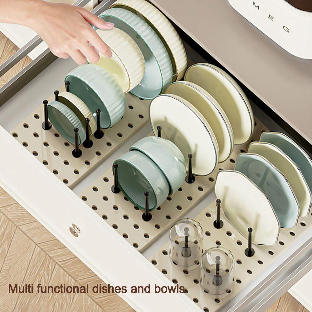 Extendable Kitchen Organizer Removable Sink Dish Drainer Durable Dish Rack  Home Accessories