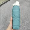 Athletic Kettle Food-grade Straw Silicone Folding Cup Lightweight Telescopic Cup Thickened Net Weight 140G 600ML
