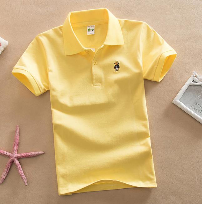 Dziecięcy Krótki Rękaw Lato Odzież Dziecięca Średnia Duża Dziecięca Koszulka Bawełniana Paski Koszulka Polo