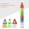 12 Pcs/Set Colorful Shuttlecocks Badminton Foam Balls Sport Games Colored Plastic Balls Plastic Badminton Ball Colored Plastic