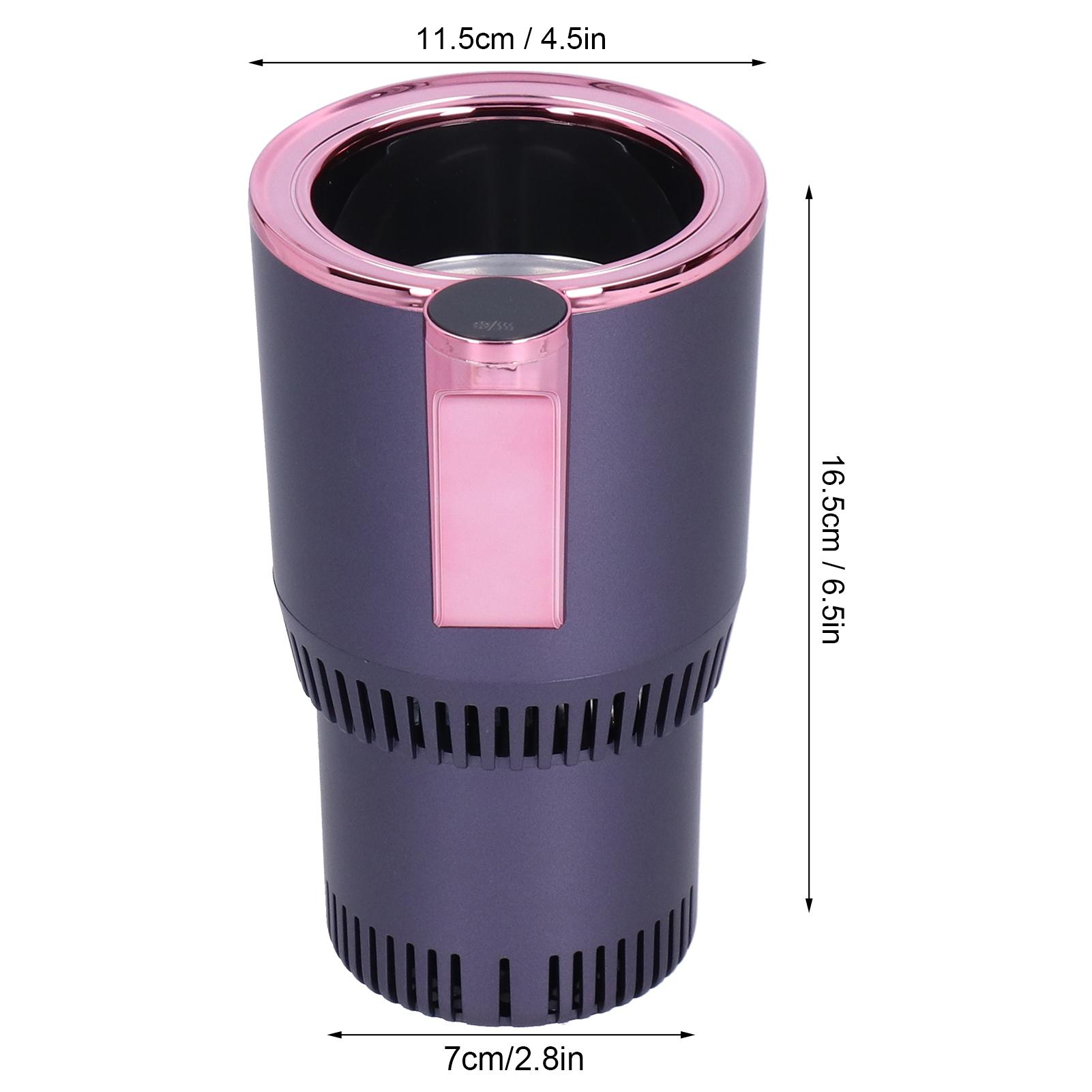 

Автомобильный охладитель для чашек с подогревом 2-в-1 Охлаждающий нагревательный держатель для кружек с питанием от прикуривателя DC12V Охлаждающий держатель для чашек с подогревом 12V фиолетовый