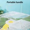 Removable Hamster Habitat Cage Feeding Bottle Hamster Nest Pet Castle Cage  Small Animals