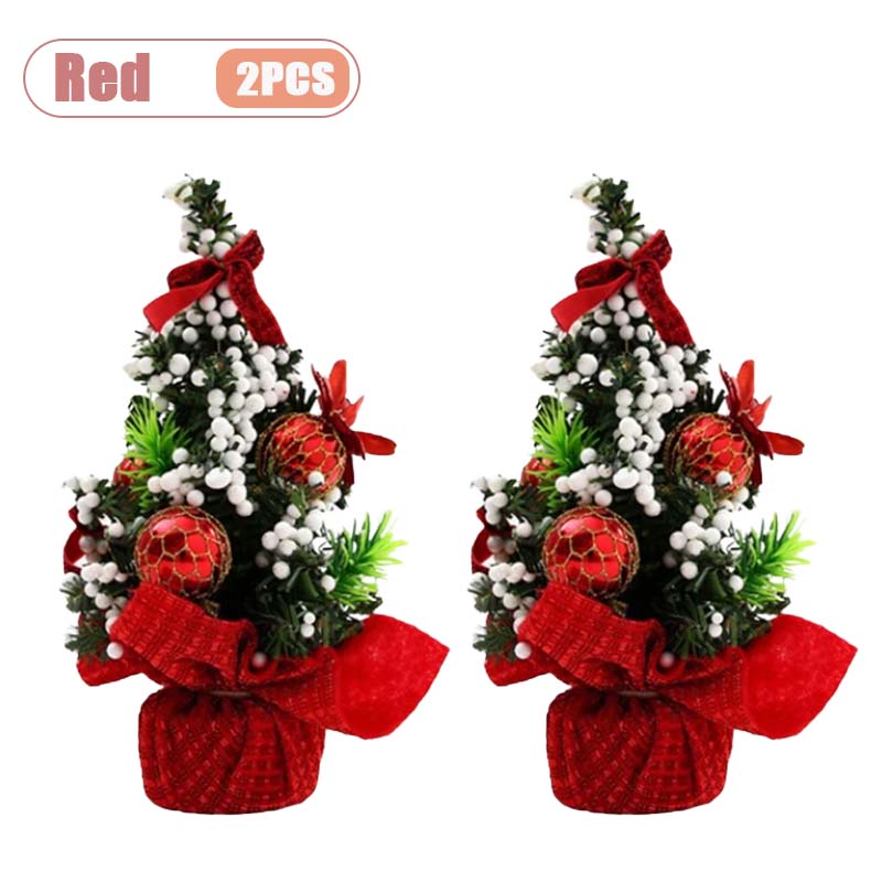 Mini Kerstboom Kleine Bureau Tafelblad Decoratie Schattig Feestelijk Vakantie Ornament voor Kinderen Kerstcadeau Winter Huisdecoratie
