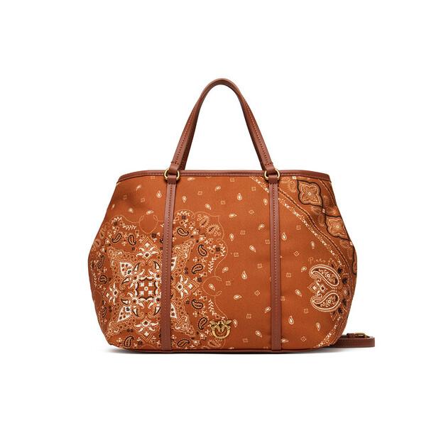 Bag PINKO Shopper Classic PE 25 PLTT 104899 A2AS Brown