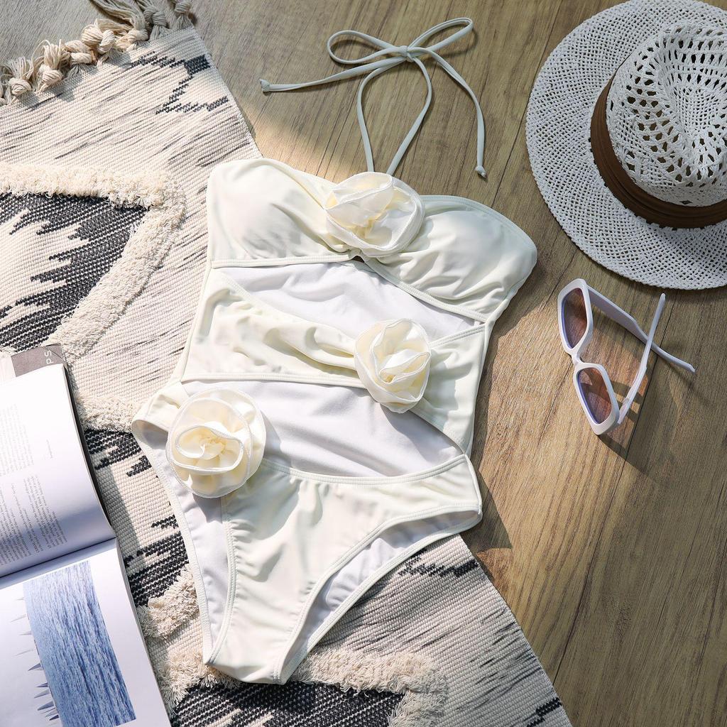 2024 European & American One-Piece Skirted Swimsuit: Flounce Tummy Control, Slimming & Sexy Wrap for Women