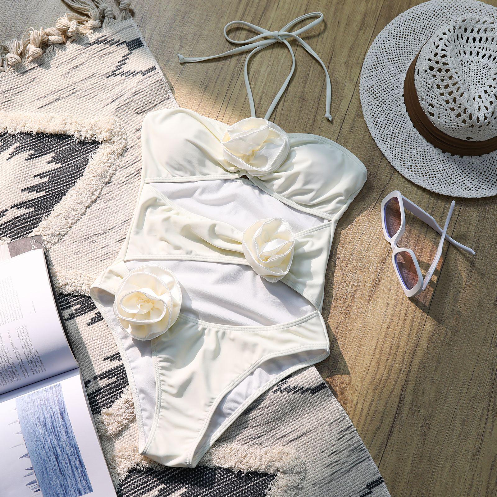 

Женский купальник бикини с 3D цветочным принтом в европейском и американском стиле 2025 Extra Large