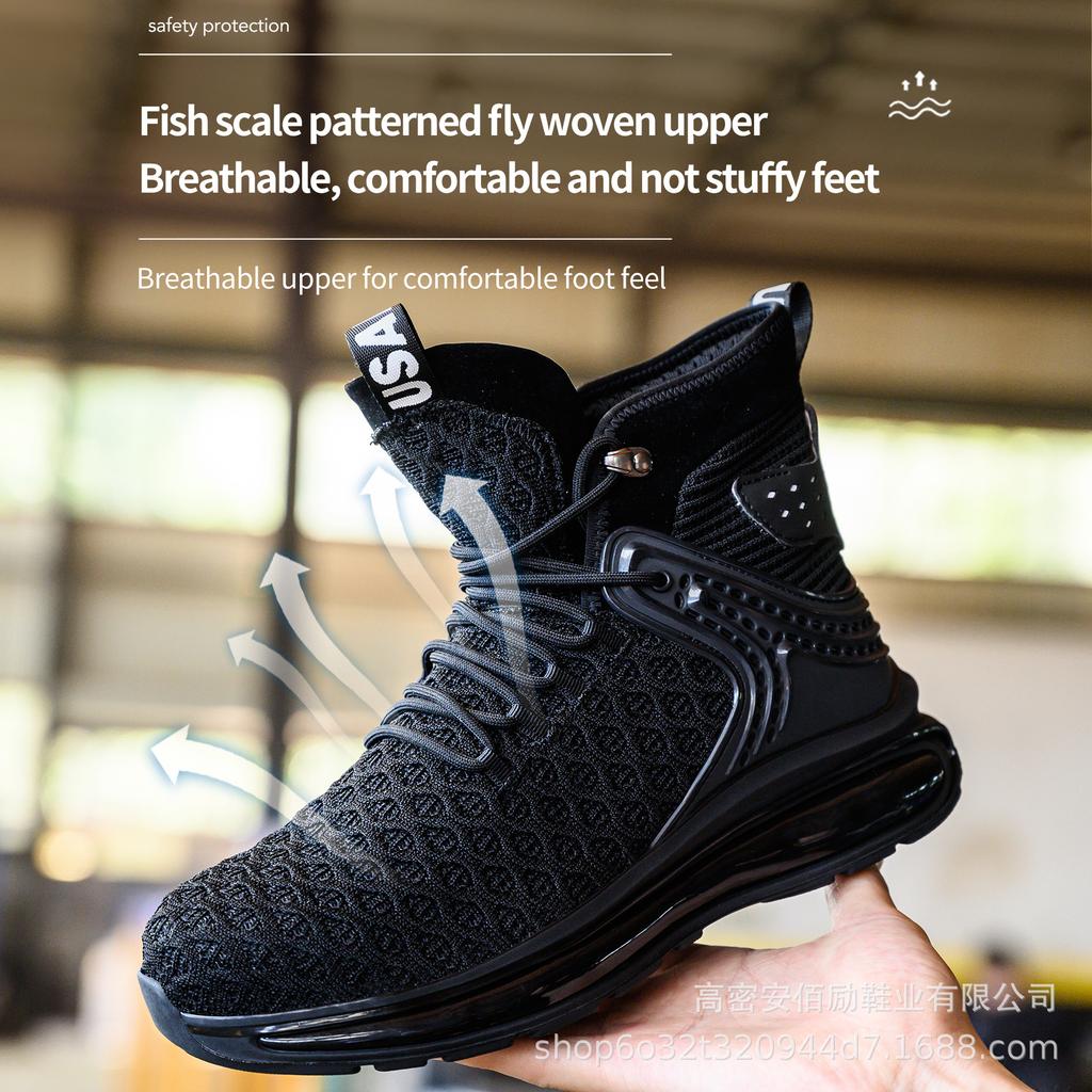 Labor Insurance Shoes, Smash-proof and Puncture-proof Work Shoes, Safety Protection, Labor Insurance Shoes, Men's Shoes, Four Seasons
